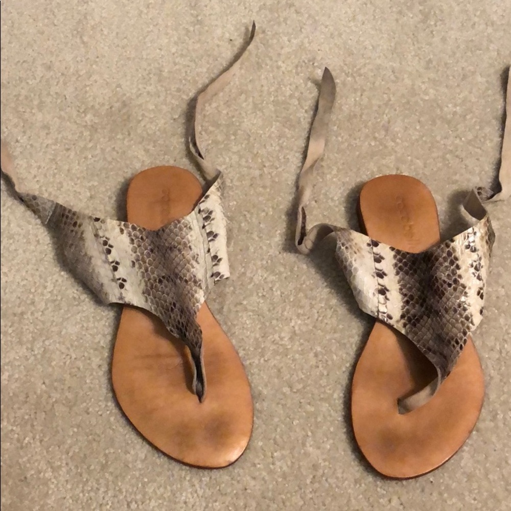Cocobelle Snakeskin Sandals
